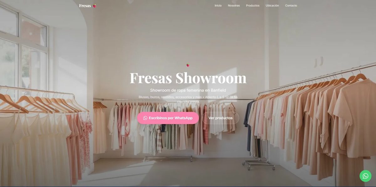 Sitio de Fresas Showroom